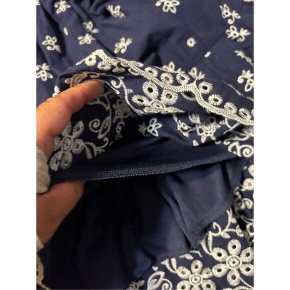 Blue rain  spaghetti strap midi dress size large - Picture 5 of 5